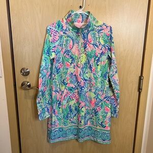 Lilly Pulitzer Skipper Dress Multi Mermaids Cove Engineered